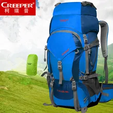 CREEPER Hiking Backpack 60L Outdoor Sport Travel Walking Bag Rucksack Trekking Mountaineering Rain Cover Daypack