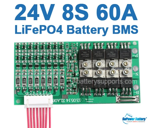 SuPower 8S 3.2Vx 8 24 В 25 6 29 2 в 60A LiFePo4 LFP LiFe батарея система управления BMS балансировка PCB Чип