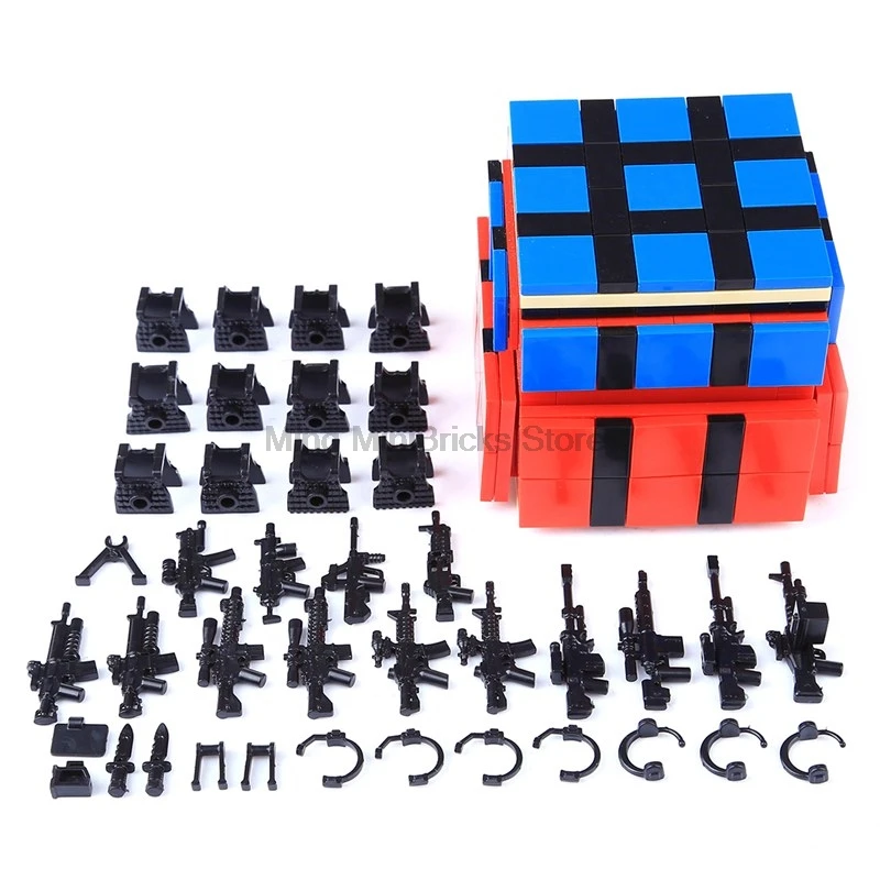 

Set sale Legoing Military DIY Scenes Soldier Weapon Guns Pack police dog Airdrop box Figures set model prop Block Brick Legoings