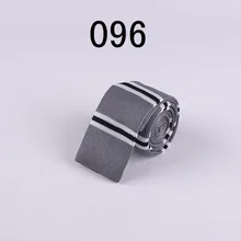 Мужской Повседневный Вязаный Галстук вечерние торжественные популярные вязаный галстук серый с черными полосками 096