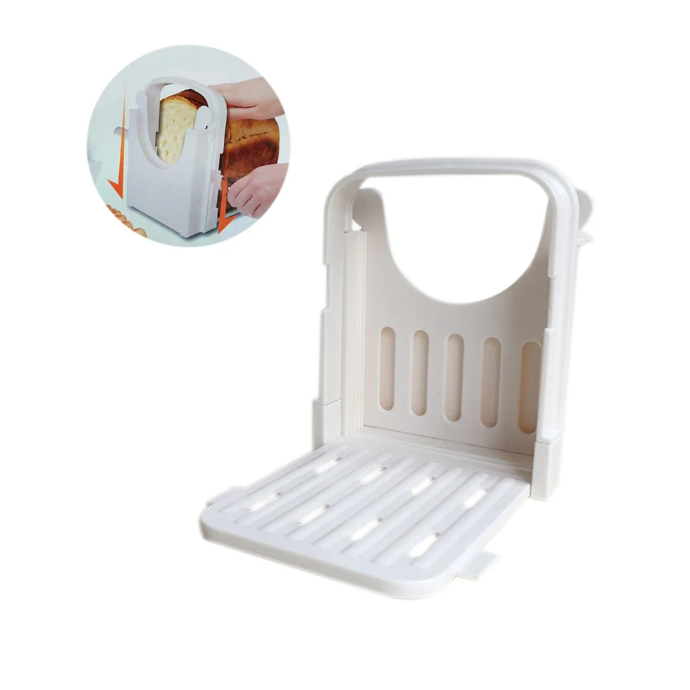 Bread Slicer Cutting Guide Loaf Bagel Toast Sandwich Plastic Folding Slice Cutter Mold for Kitchen Home | Дом и сад