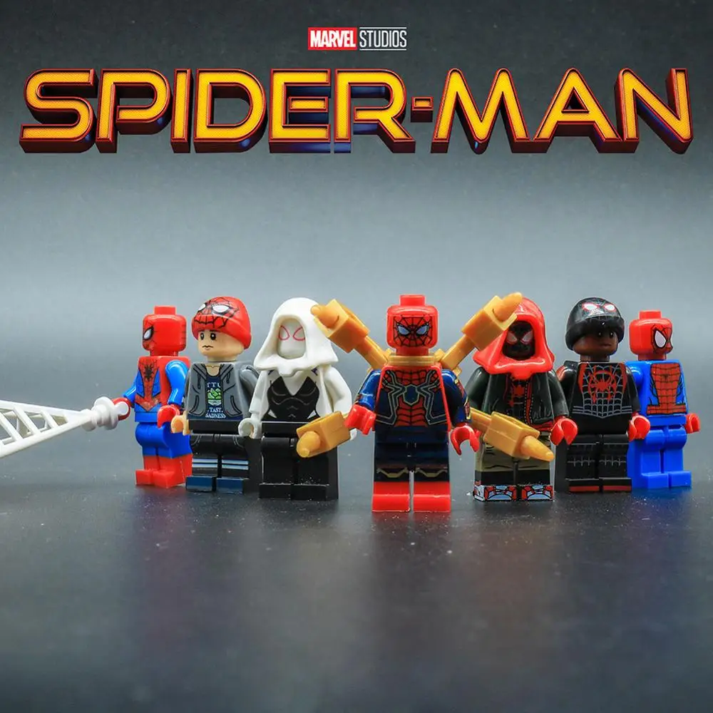 

Spider Man Marvel Movie Avengers Endgame Figure Iron Man Thanos Hulk Building Blocks children Toy Legoing SpiderMan Peter Parker