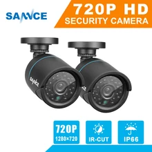 SANNCE 2PCS TVI 720P 1MP CCTV Security Camera indoor outdoor weatherproof IR night vision Home Surveillance Security System