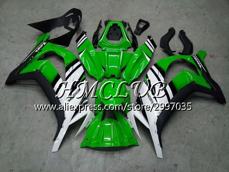 Инъекции для KAWASAKI NINJA ZX 10R 2011 2012 2013 64HC. 7 ZX-10R ZX 10 сотрудников отдела исследований 1000 ZX10R, возрастом 11, 12, 13, 15 зеленый обтекатель - Цвет: No. 11