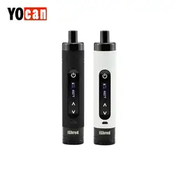 Новый оригинальный Yocan iShred сухой травы наборы для вейпа 2600 мАч батарея Встроенный травы шлифовальные станки электронная сигарета Vape ручка