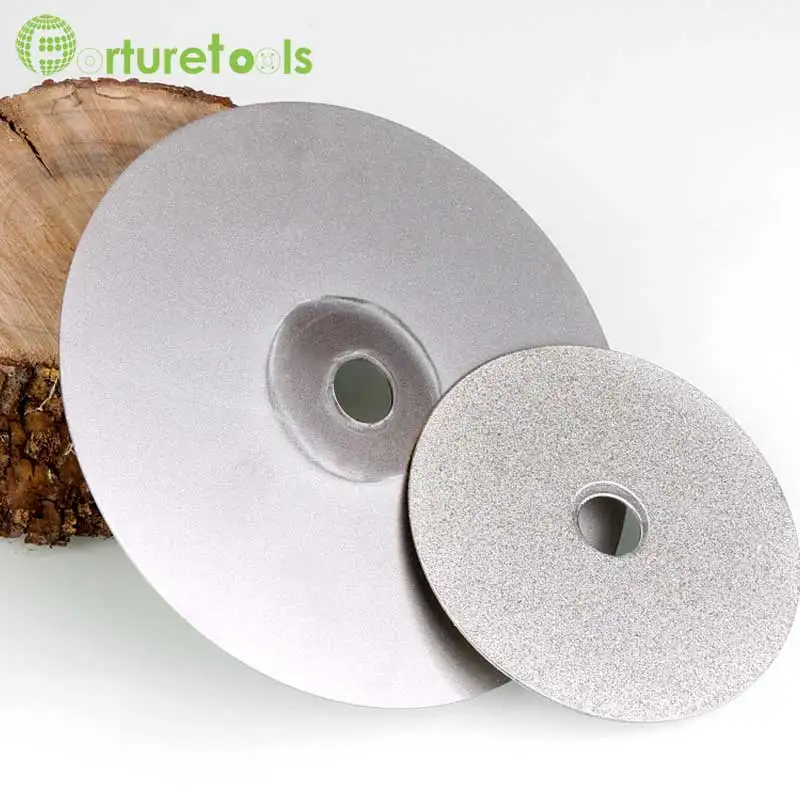 high quality 1pc single side diamond disc for agate glass stone rough grinding and fine polishing diameter 4 and 6 inch MT036