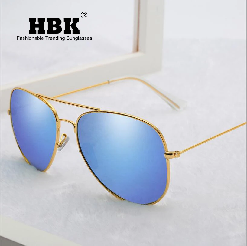 Солнцезащитные очки авиаторы HBK PM0086 поляризационные классические ультралегкие