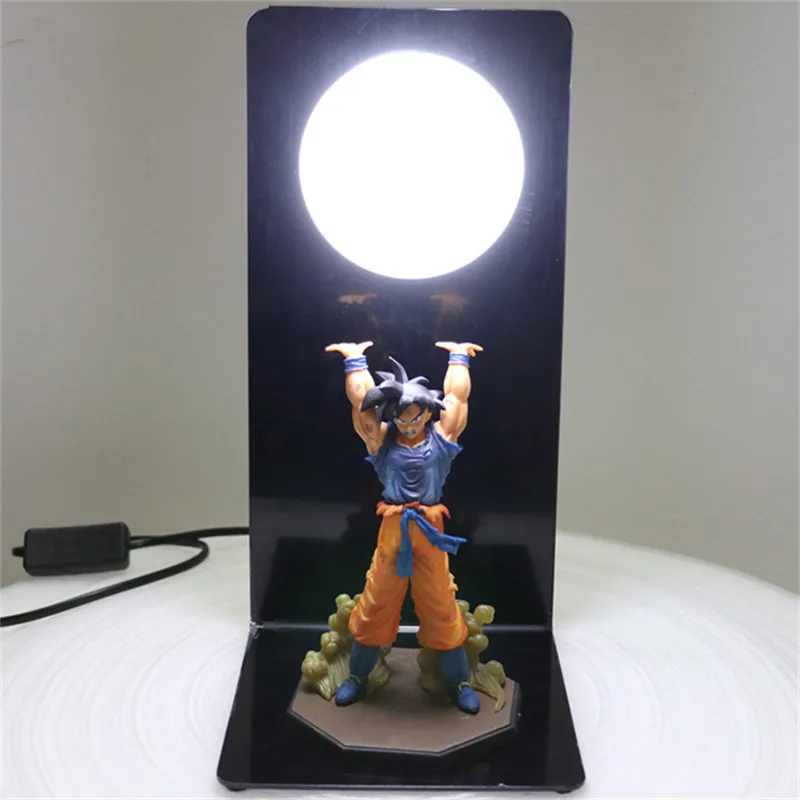 Dragon Ball Z Фигурки Гоку сон фигурка Коллекционная DIY аниме модель детские куклы светодиодный светильник для детей рождественские игрушки - Цвет: Прозрачный