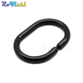 

58*40.5mm Black Plastic Shower Curtain Ring Hook Buckle For Curtain Accessories