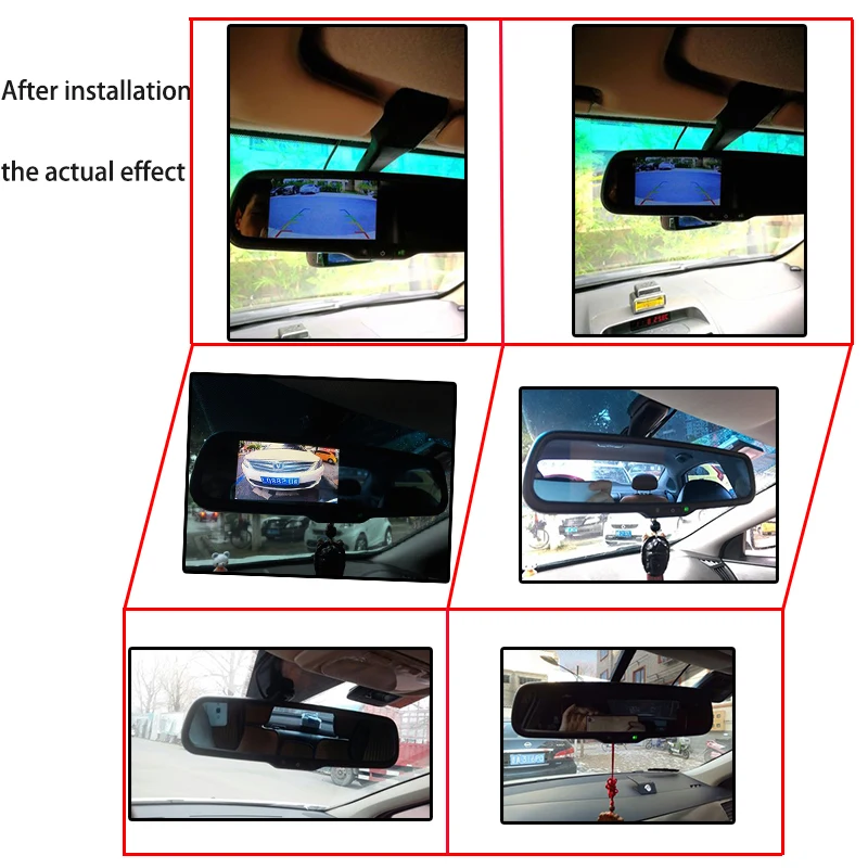 HaiSunny 4 3 &quotTFT LCD зеркало заднего вида с поддержкой парковки 2 RCA