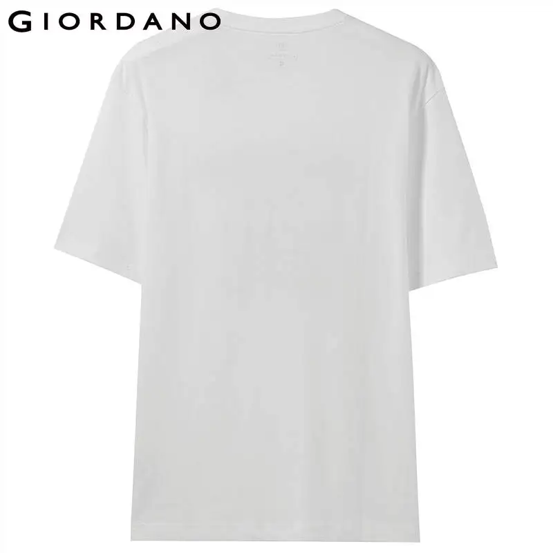 Giordano мужская повседневная футболка с круглым воротом и короткими рукавами из