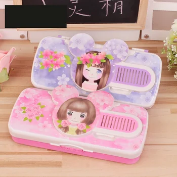 

10PCS/LOT Pink Girls Pencil Case Cute School Supplies Lapiseira Stationery Gift School Cute Pencil Box Pencilcase Pencil Bag