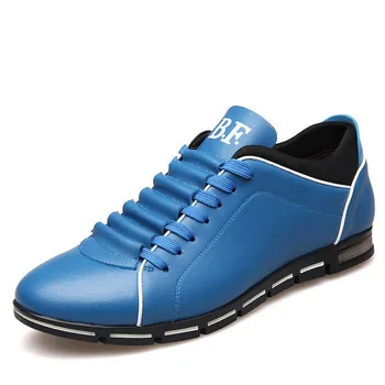 Merkmak Big Size 38-48 Men Casual Shoes Fashion Leather Shoes for Men Summer Men's Flat Shoes Dropshipping