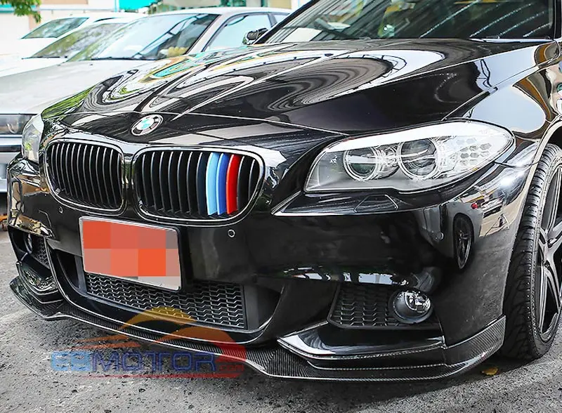 E Type Real carbon fiber Front Lip Spoiler For BMW F10 F11 5-SERIES 528i 535i 550i MTECH M-Sport Bumper 2011+
