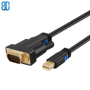 

Mini DP to VGA Mini Displayport (Thunderbolt Port Compatible) to VGA Cable for Mac Book, iMac and More Support 1080P Resolution