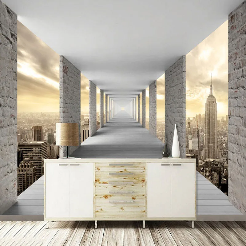 Modern Simple Mural Wallpaper 3D Stereo Geometry City Building Photo Wall Paper Personality Creative Living Room Bedroom Fresco Modern Simple Mural Wallpaper 3D Stereo Geometry City Building Photo Wall Paper Personality Creative Living Room Bedroom Fresco