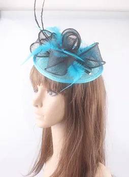 

sinamay fascinator hats sinamay loops with ostrich quill adorned elegant wedding headwear red cocktail facinators Multiple color