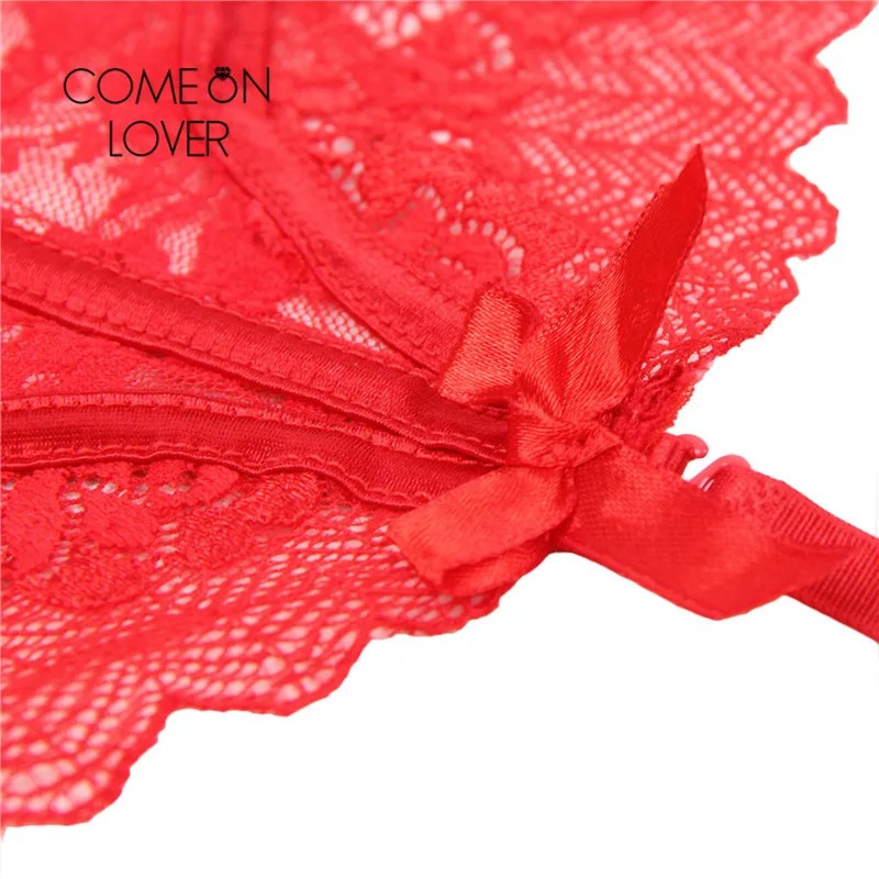 Comeonlover сексуальные подвязки с цветочными кружевами черный, красный подтяжки Для женщин сексуальные колготы средней длины белье Liga пояс с набедренной повязки M XL 5XL PI5129