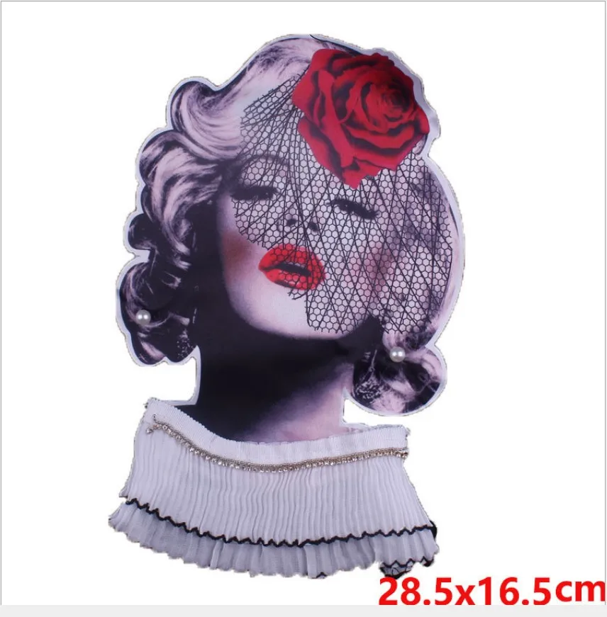 

Beaded rhinestones beauty patch vintage embroidered applique fashion clothing decoration sew on patch accessories Motif patch
