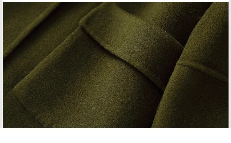 PUDI RO18170, Женская Осенняя зимняя однотонная куртка из натуральной шерсти с карманом, свободный стиль, пальто с карманами для отдыха