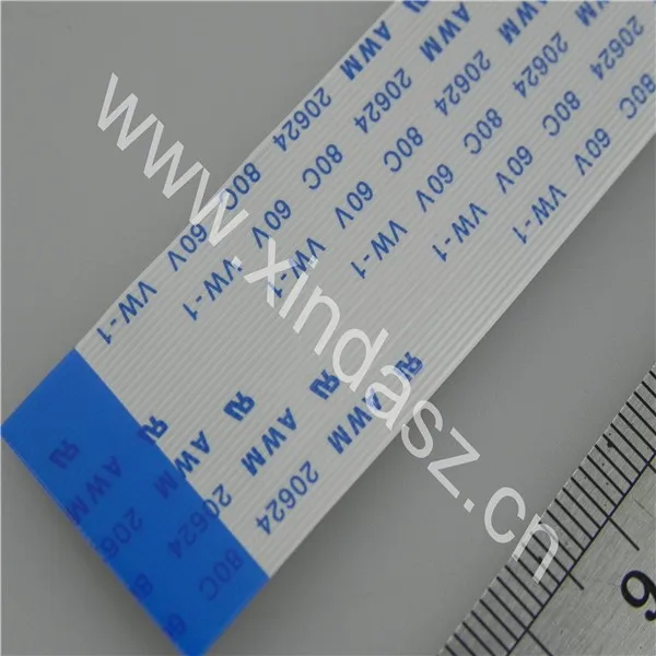 0.5MM pitch 40Pin B type 100mm length electrical ffc flat ribbon cable 3