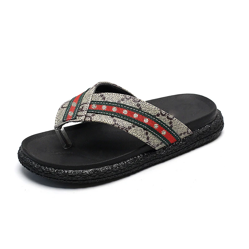 

Fashion Striped Kids Flip Flops Soft Thick Anti-slippery Rubber Bottom Boys Girls Beach Slippers Children Casual Shoes Summer