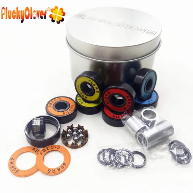 8pcs Colorful Fid Spinner Ball Bearings 608 With 4 pcs Spacers