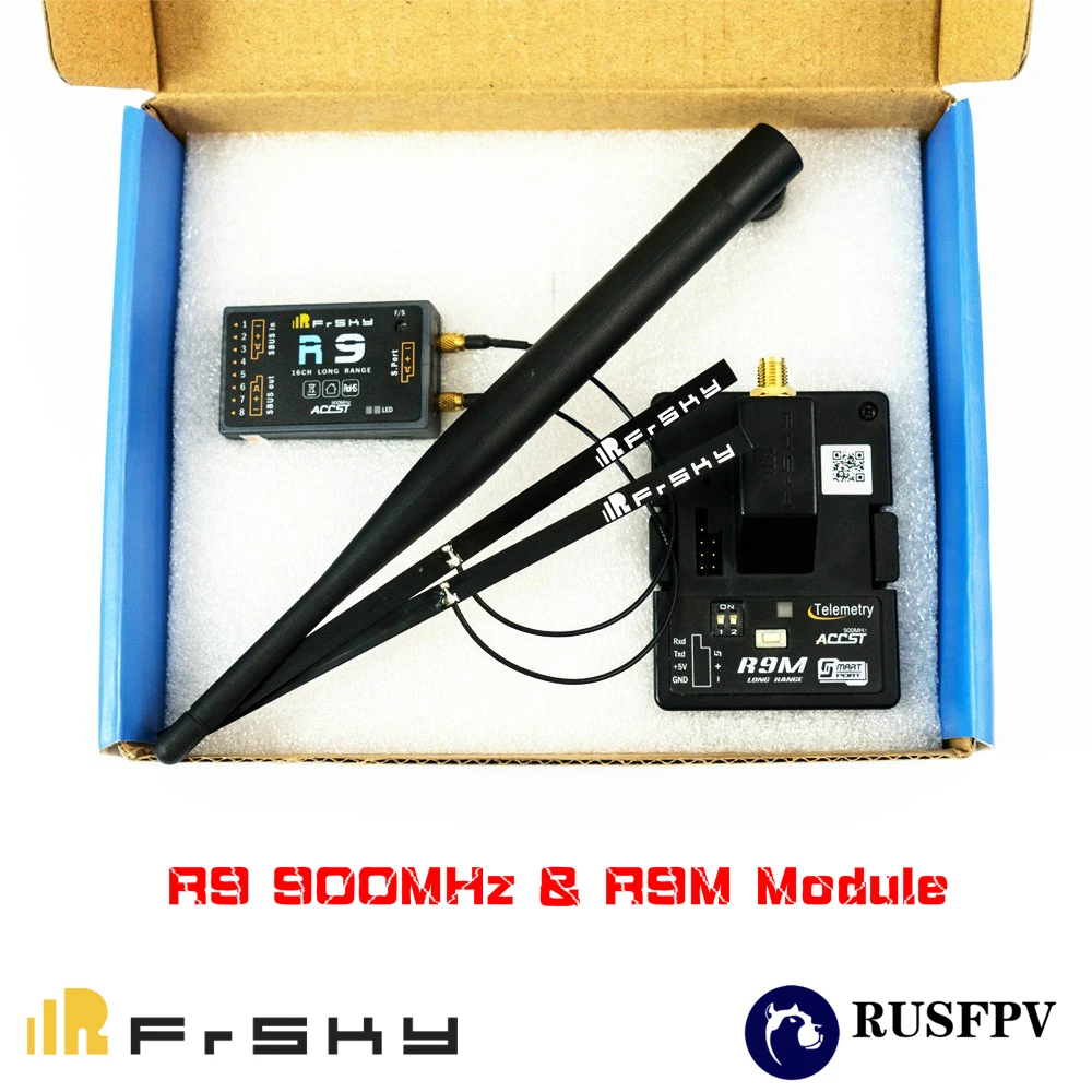 

FrSky R9 900MHz 16CH Long Range Receiver & R9M Module System for FPV Long Range Racing Drone Airplane Non-EU Version