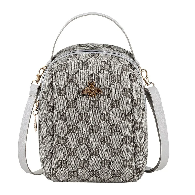 

Fashion Shell Small Bee Backpack Letter Printed 3 Color Belt Patchwork Purse Crossbody Shoulder Cell Phone Bag mochila feminina