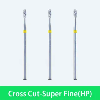 

3pcs new Dental Lab Tungsten Carbide Burs - Cross Cut Super Fine - ISO standard - 5016020