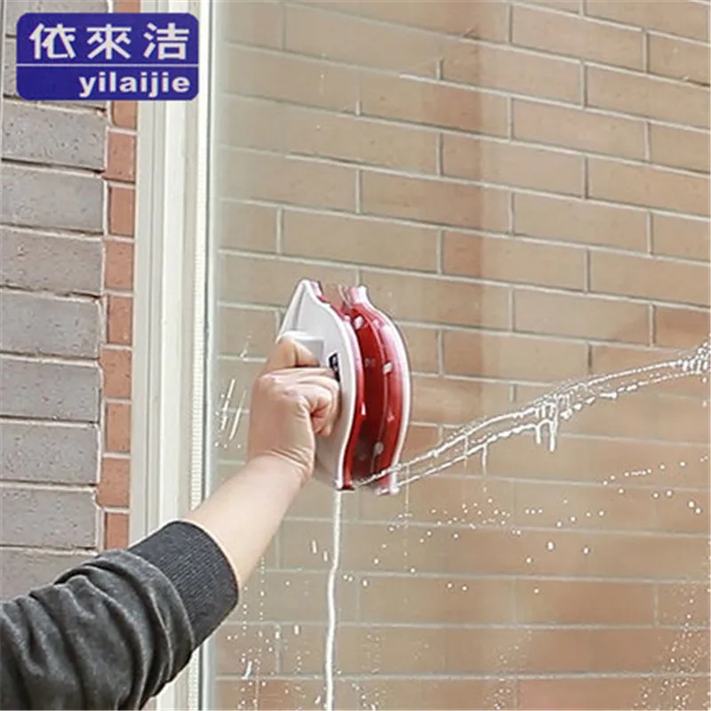 Yilaijie стеклоочиститель двухсторонний стеклоочиститель Магнето бытовой двойной слой щетка для очистки волшебный инструмент для скрапания