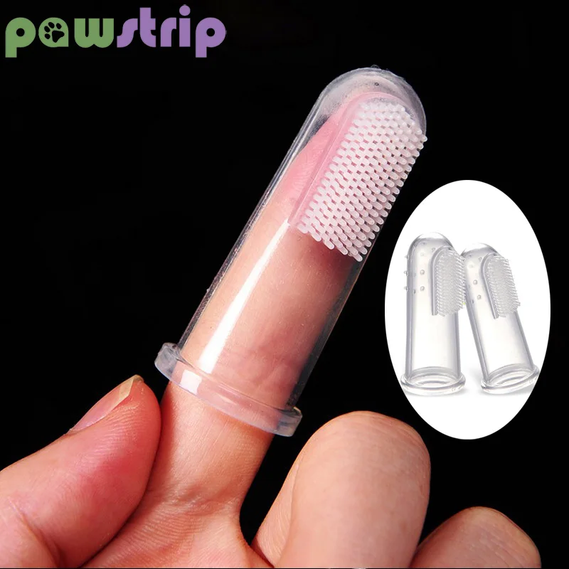 Pawstrip Мягкая Силиконовая зубная щетка для собак щенков зубных щеток очиститель