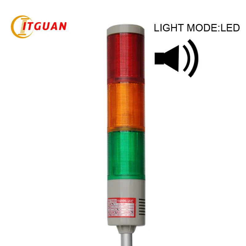 

LTA-505 Flash/steady LED signal tower light LED Warning Light With Buzzer