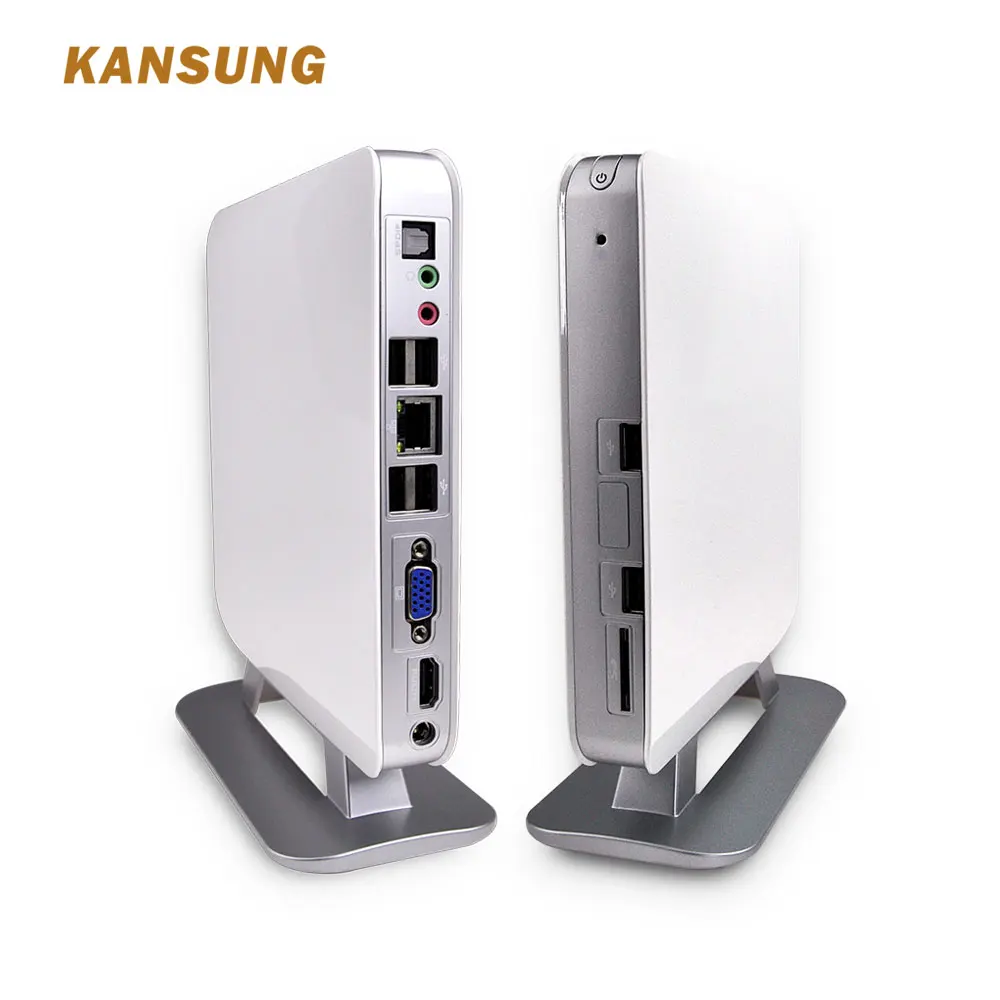 

KANSUNG Fan Mini Computer AMD E350 Micro Barebone Mini PC 1 LAN 1 VGA USB Linux Motherboards industrial PC