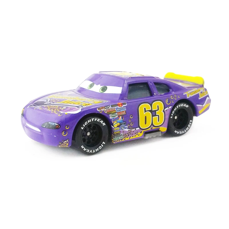 Disney Pixar Cars No.63 трансберри сок Металл литье под давлением игрушечный автомобиль 1:55