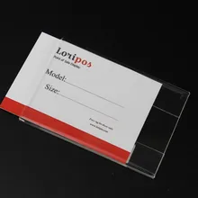 150*100 мм толщина 2 м 50 шт. акриловая полка супермаркета клейкий держатель ценника липкая плоская бирка знак держатель билета рамка