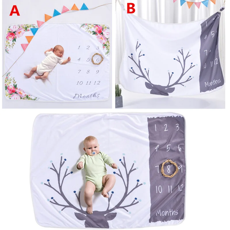 

Baby Blanket Newborn Baby Cartoon Photo Blanket Bedding Quilt For Bed Sofa blanket covers newborns photography props 102 * 70CM