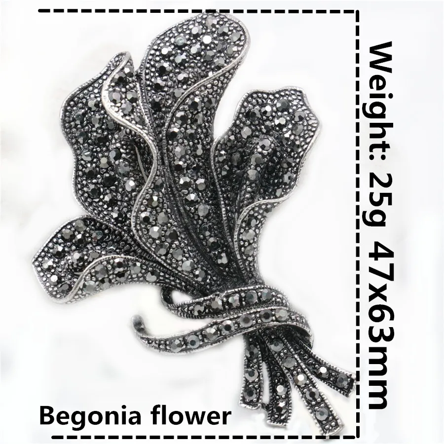 Стразы черного цвета 15 видов стилей Броши «бант» цветок лист Павлин для женщин винтажные модные украшения зимние аксессуары