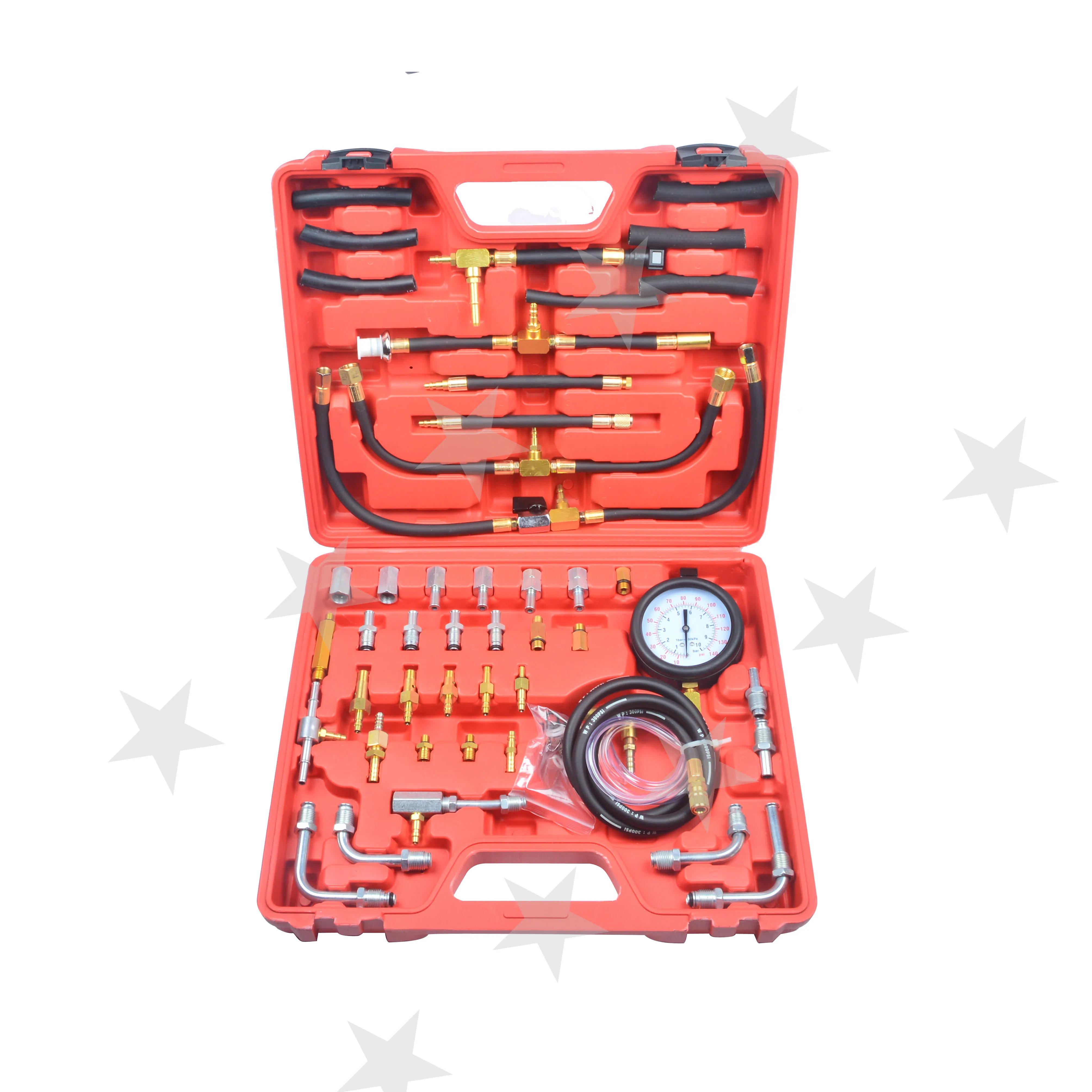 

0-140 PSI Fuel Injection Pump Injector Tester Test Pressure Gauge Gasoline