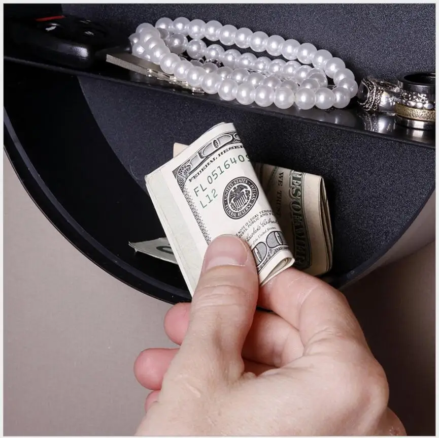 Wall Clock Hidden Secret Safe Box for Cash Money Jewelry Storage Security Safes