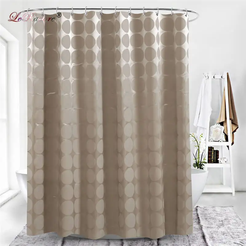 LeRadore Luxury Endless Prints Shower Curtain Thicken Polyester