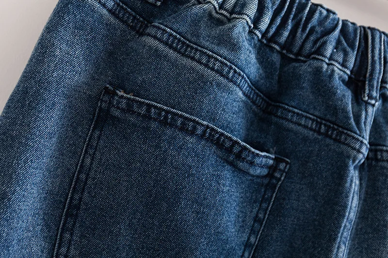 Размера плюс Повседневная Летняя женская одежда модные джинсовые юбки стрейч с бисером D6-9186