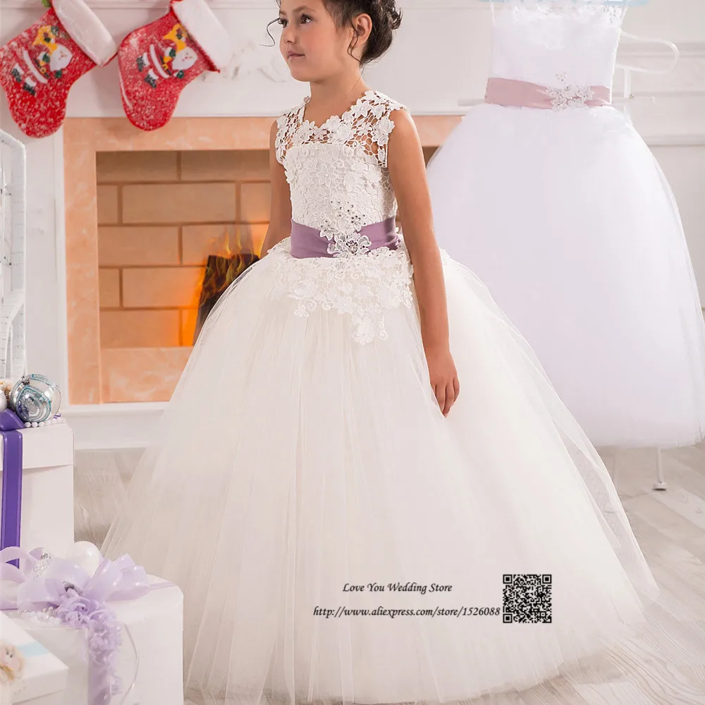 Christmas Flower Girl Dresses for Weddings Vestidos de Primera Comunion