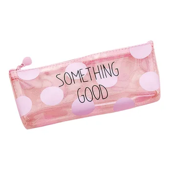 

1 Pc Cute Cat Pencil Cases For Girls Pink Pvc Transparent Pen Bag School Supplies Stationery Pouch Cute Pencil Box