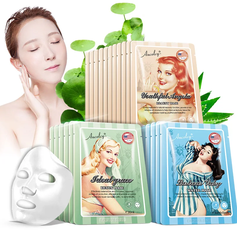 Ancolcy Hot Face Care Facial Mask Acne Treatment Korean Cosmetics Oil