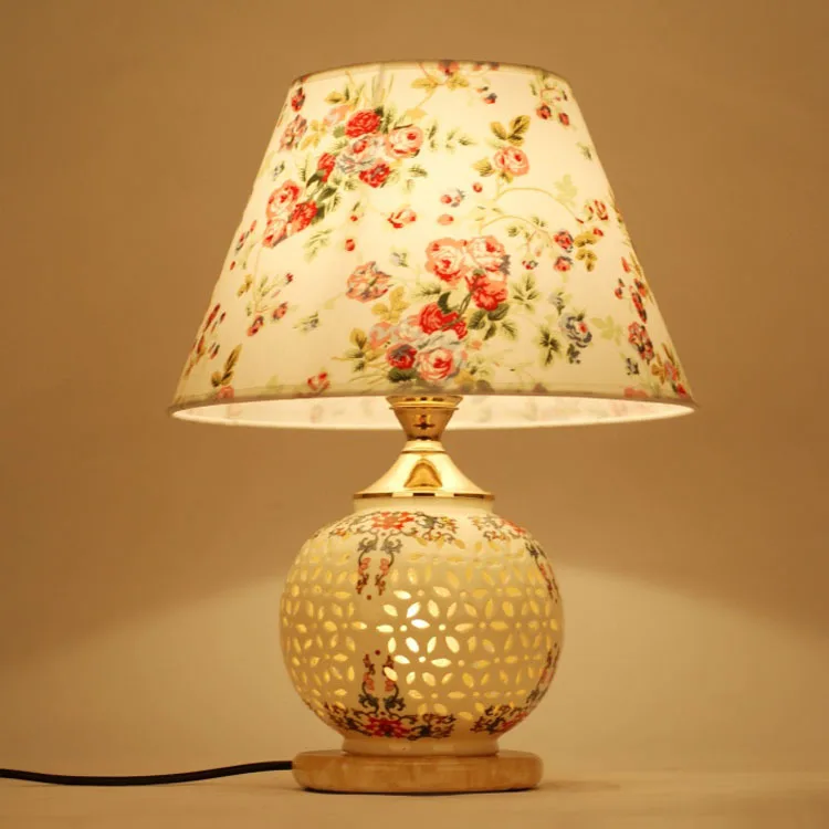 

TUDA 30X44cm Free Shipping Modern Chinese Style Table Lamp Romantic Design Ceramic Table Lamp Fashionable Decoration Table Lamp