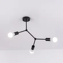 Потолочные светильники с несколькими головками, светодиодный потолочный светильник, ретро промышленный светильник, индивидуальные лампы для гостиной