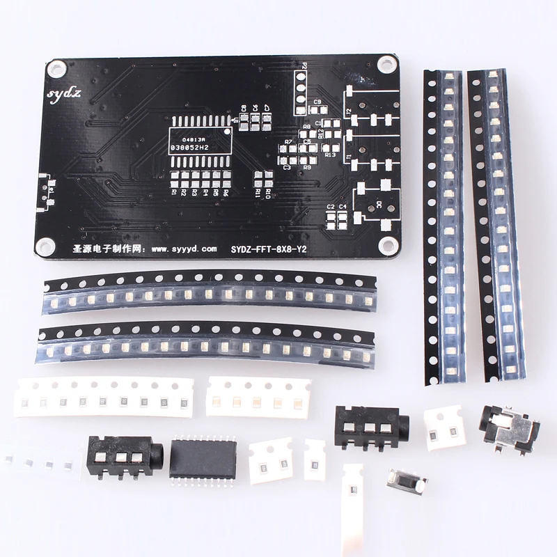 DIY Kit FFT 8x8 Audio Indicator FFT Voice Frequency Voice Control Red Green Blue