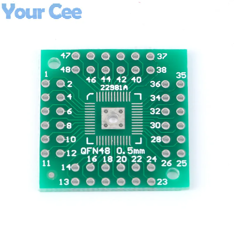 10 шт. HTQFP QFN48 к DIP48 QFN44 0 5 мм QFP48 QFP44 PQFP LQFP плата адаптер шаг PCB электронная DIY|electronic diy|pcb