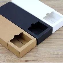 12*9*3,3 см маленькая Заказная белая коробка для ящиков, черная картонная подарочная коробка для ящиков, крафт-бумажная коробка для упаковки